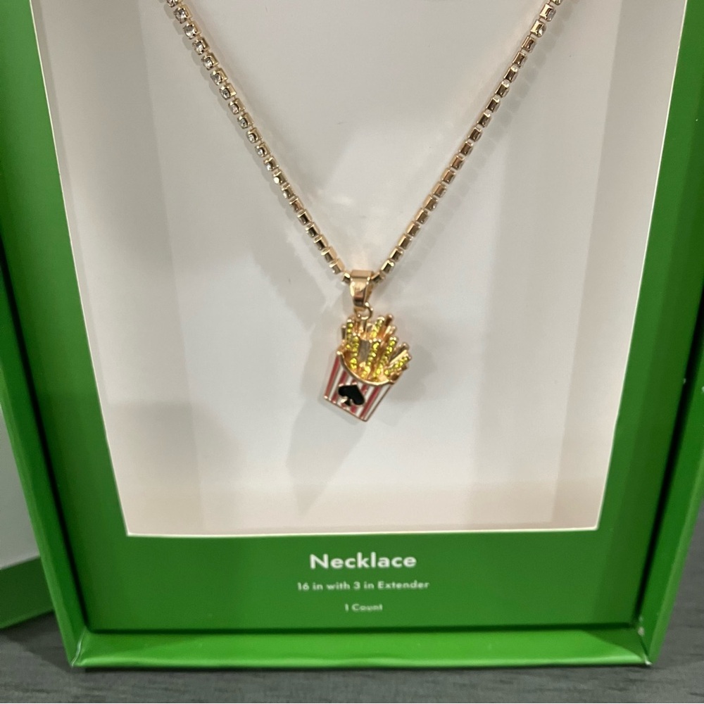 Kate Spade Necklace with French Fry Pendant - Picture 2 of 5